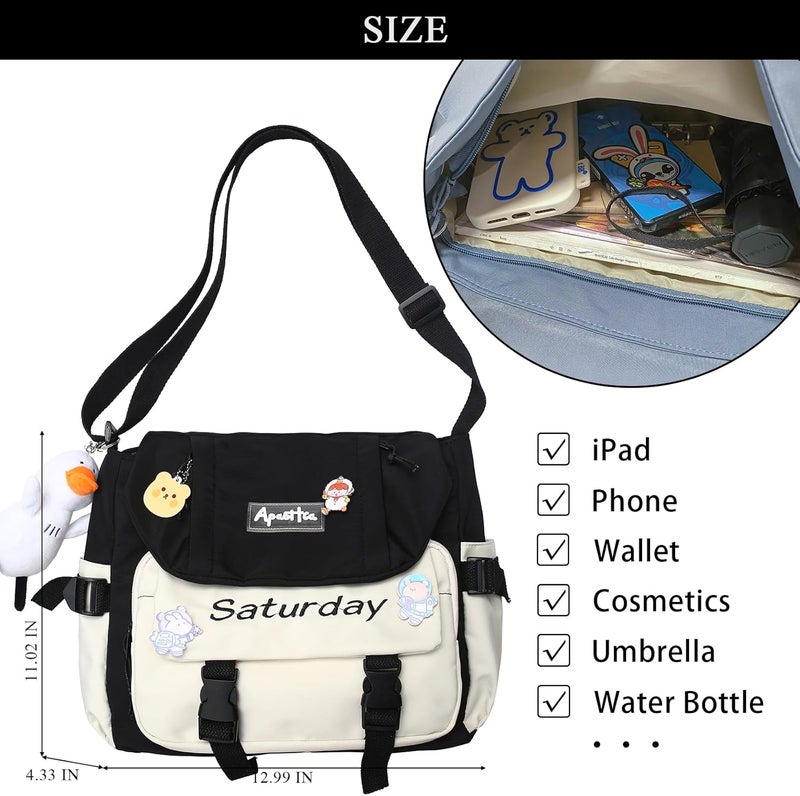 Extolove Cute Messenger Bag, Crossbody Bags for Women Kawaii Messenger Bags Purses - Image 4